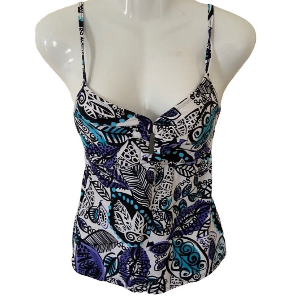 Solaris Tankini Swimsuit Womens Size S Top